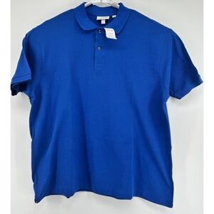 Lacoste Classic Fit Short Sleeve Polo Ahirt Blue Men's Size 9 US 4XL NWT‎